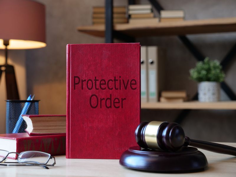 Protective Order Book With Gavel On The Table - St. Louis, MO - Lake Munro Attorneys at Law