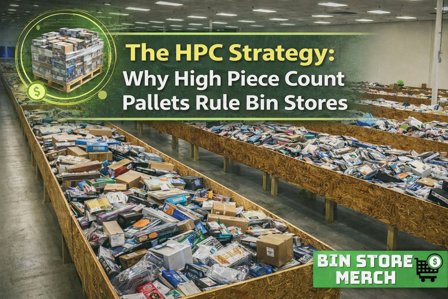 Bin Store with Pallets of Merchandise to Sell Available by the Truckload