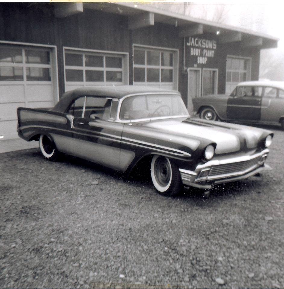 Body Shop — Vintage Car In A Body Paint Shop in Salem, OR