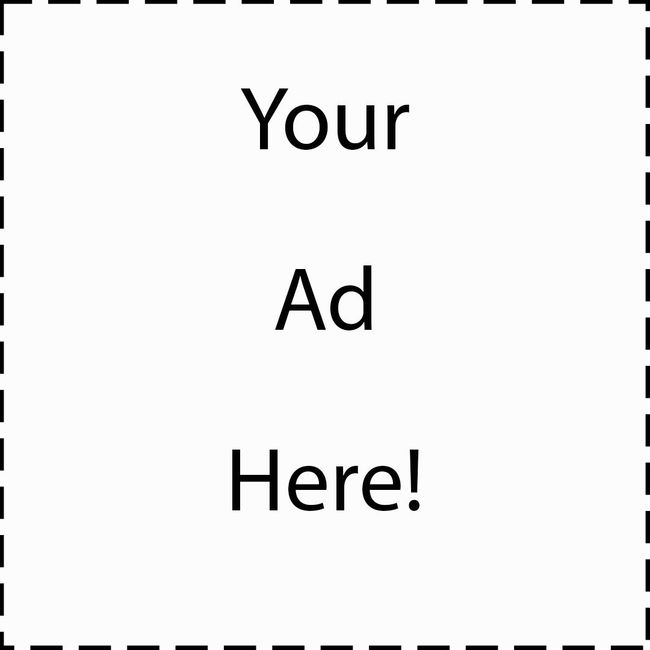 A picture of a square with the words `` your ad here '' written on it.