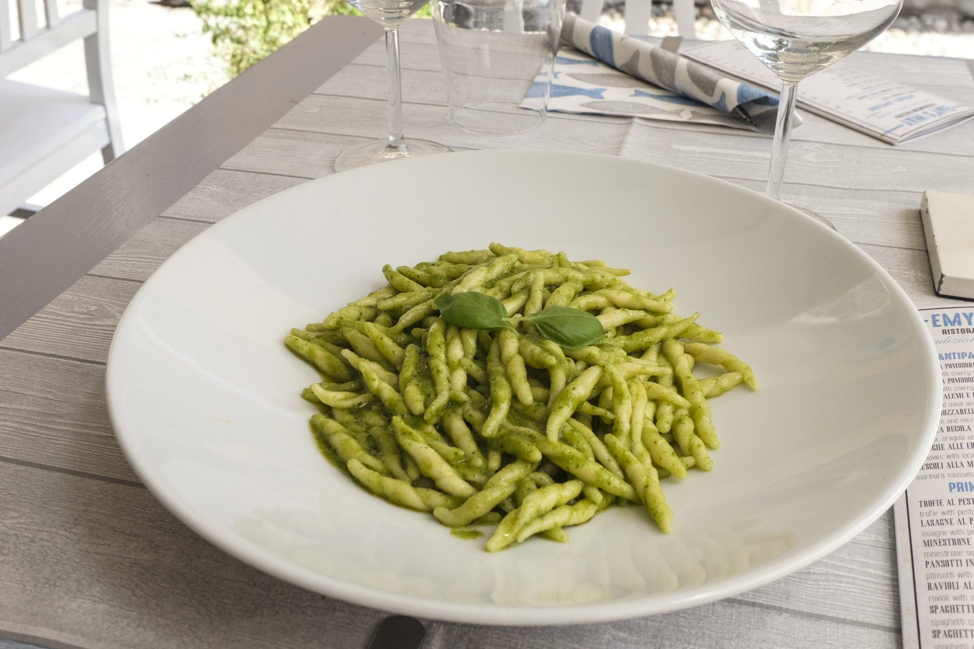pasta al pesto Monterosso Emy's Way