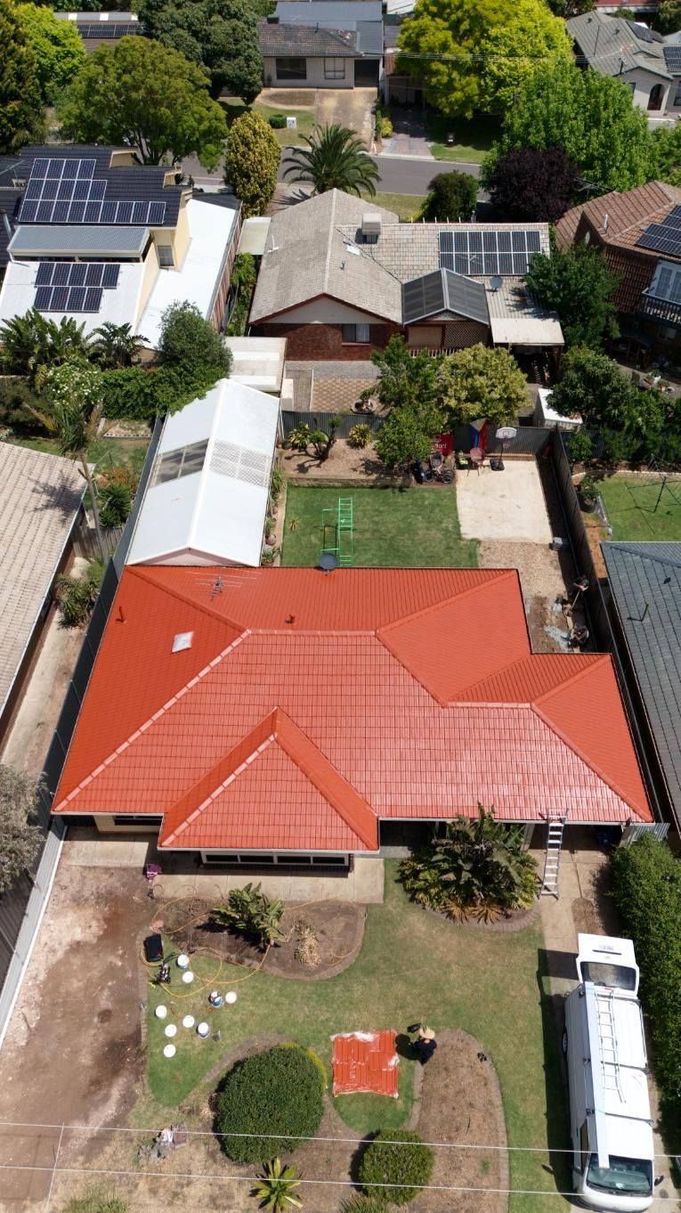 A roof after an Adelaide roof restoration