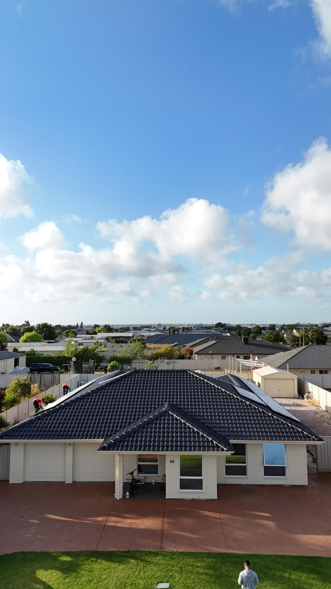 A roof looking great after being painted in Adelaide 