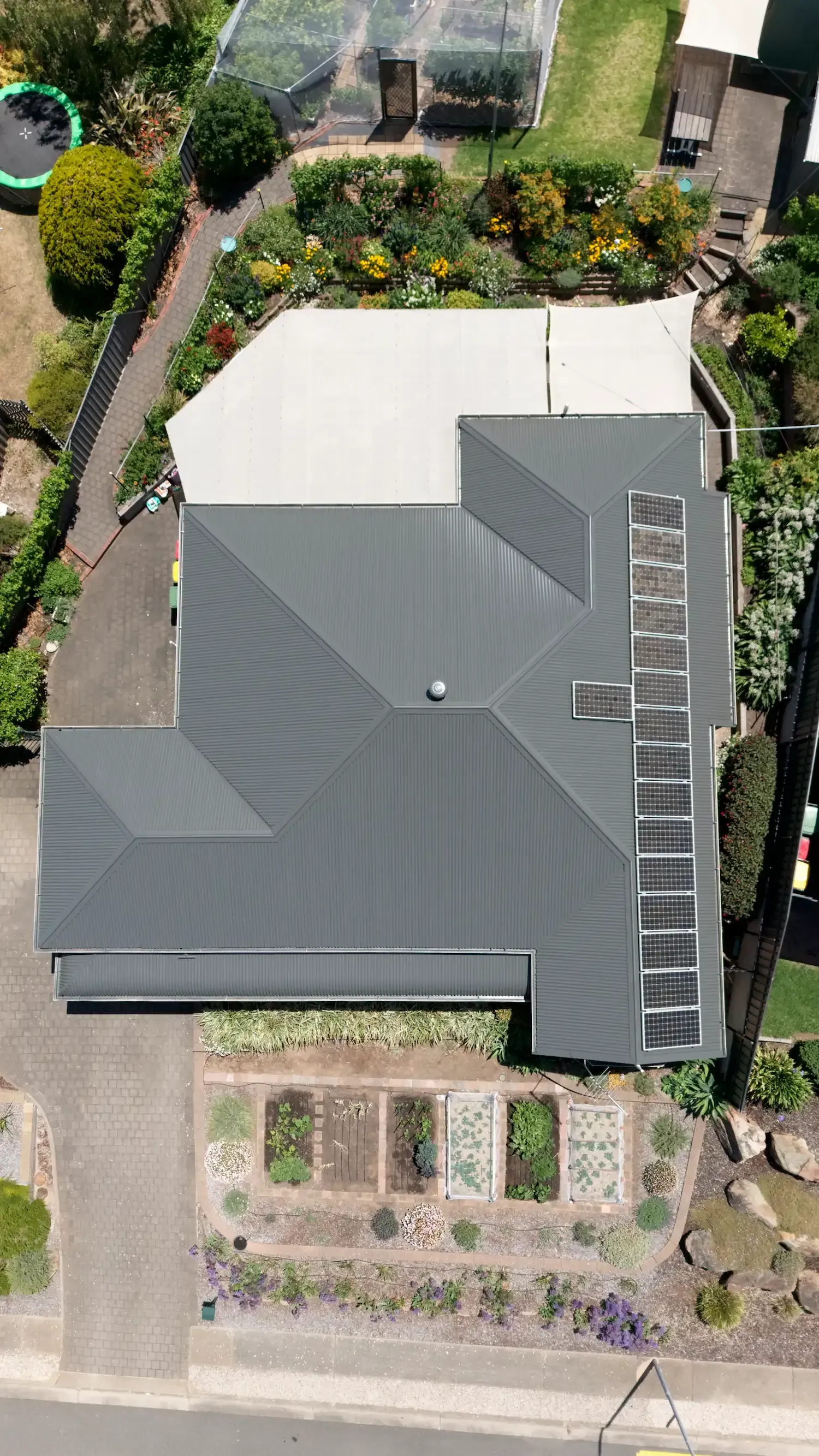 A roof recently restored in Adelaide