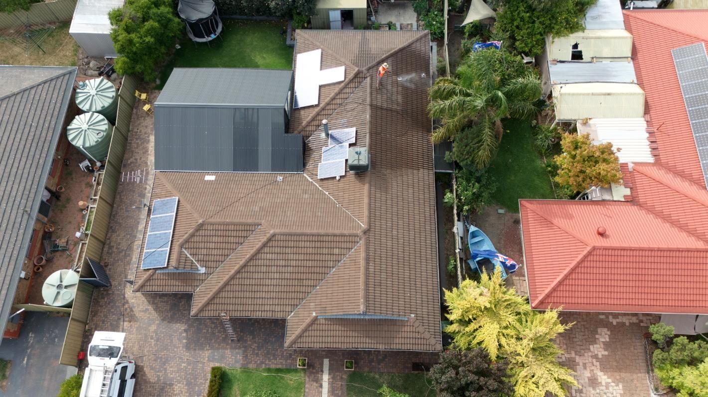Before a roof restoration in Adelaide