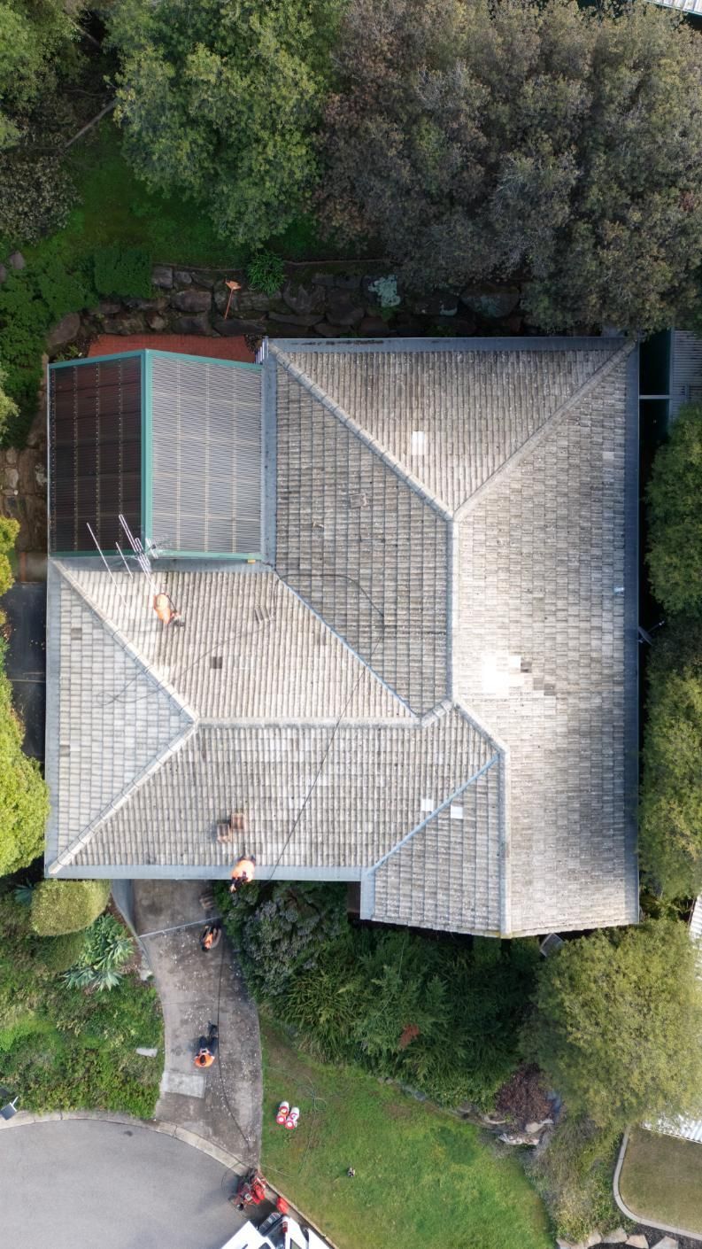 A roof before being painted in Adelaide
