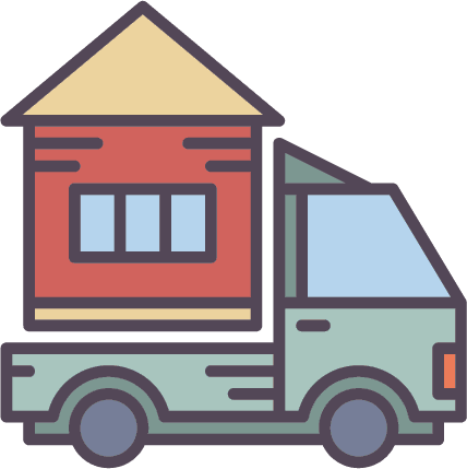 mobile home moving icon