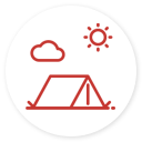 camping tent icon