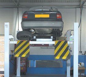 Car Servicing - Ross-on-Wye - John Mumford Auto Services - Car In garage