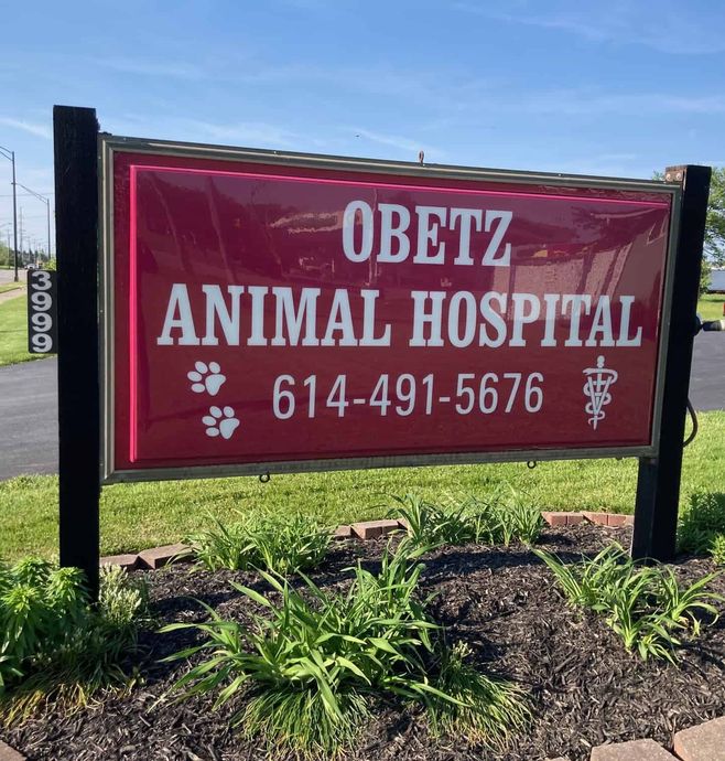 front sign for Obetz Animal Hospital