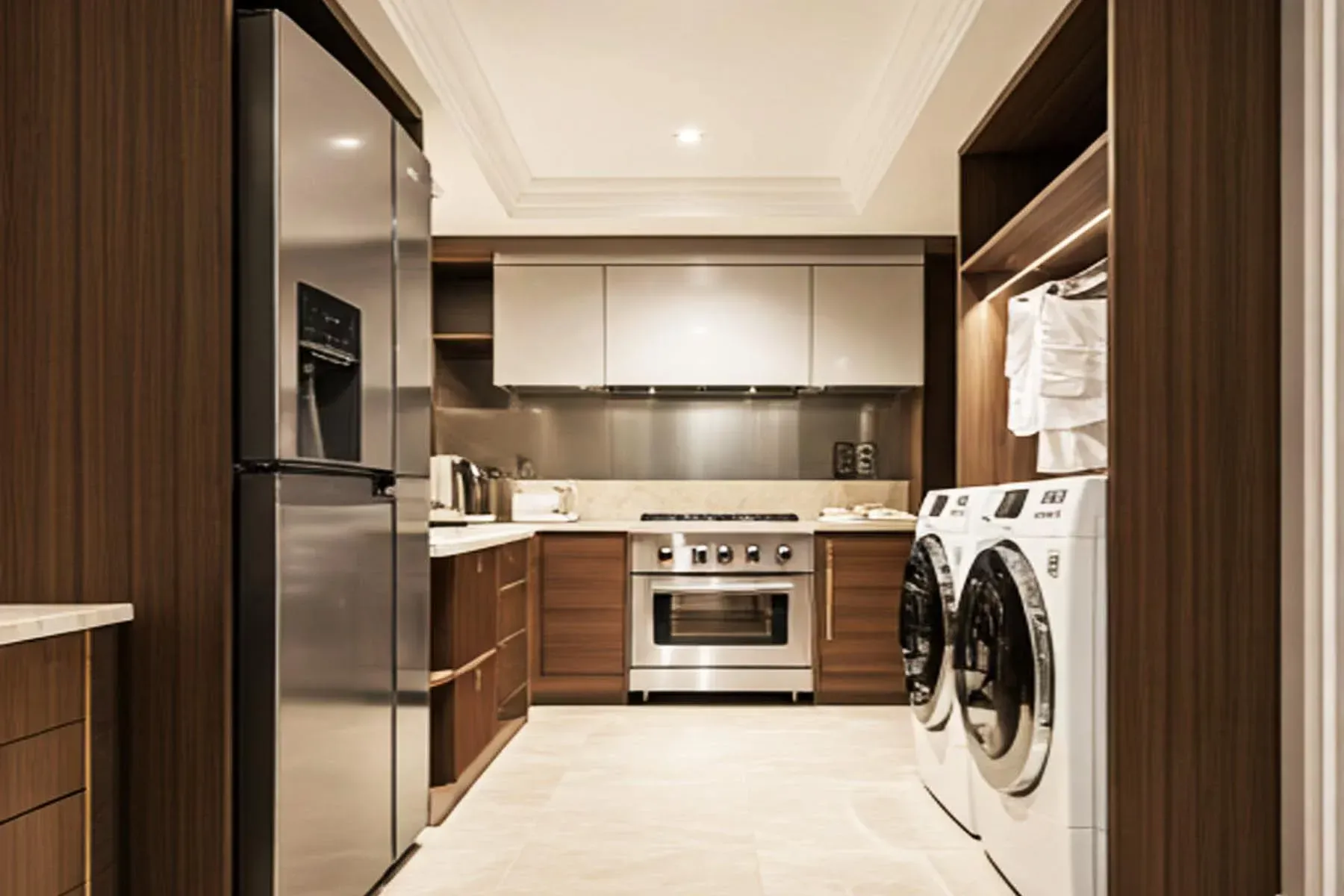 A person is pressing a button on a washing machine.