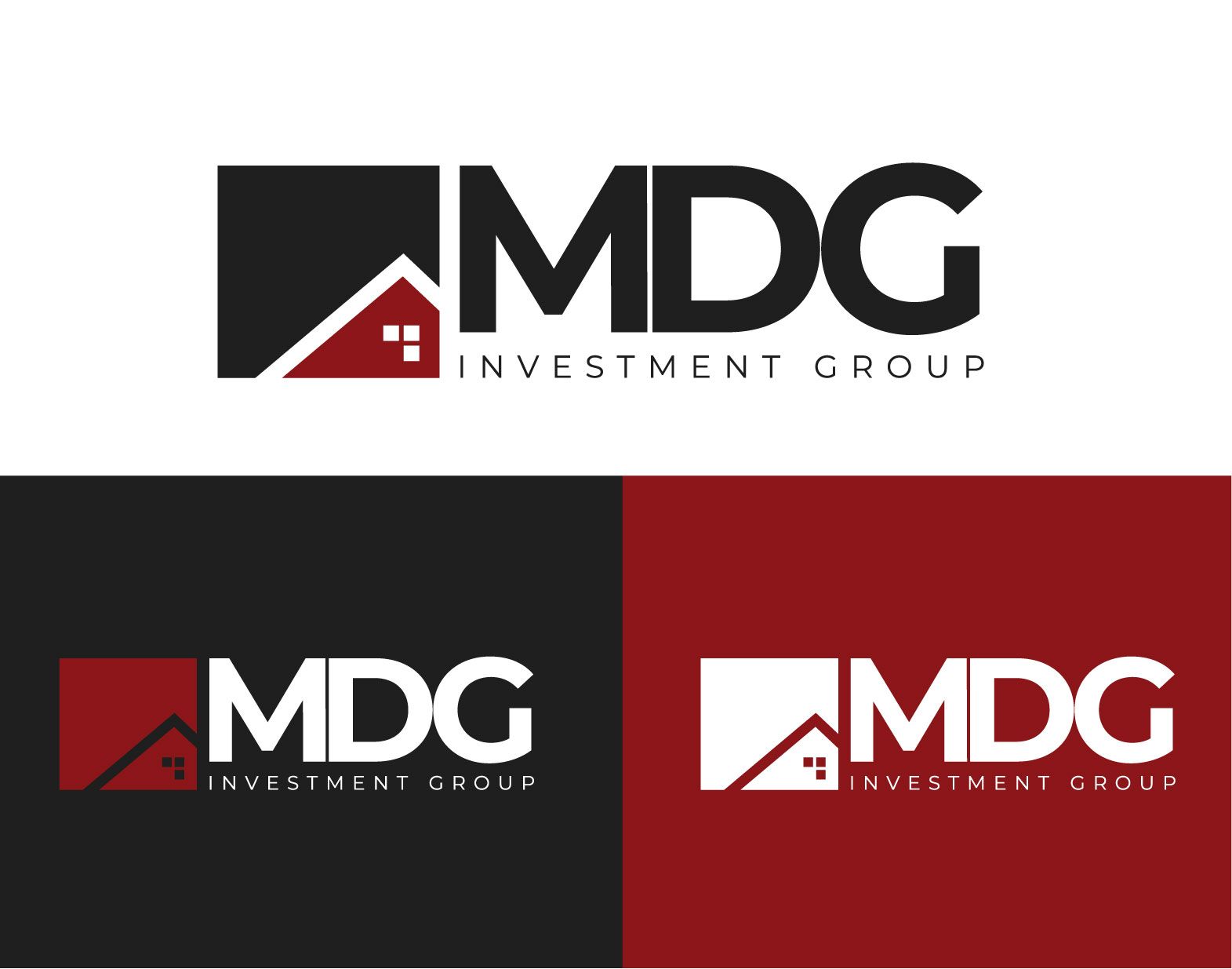 A logo for a company called mdg investment group