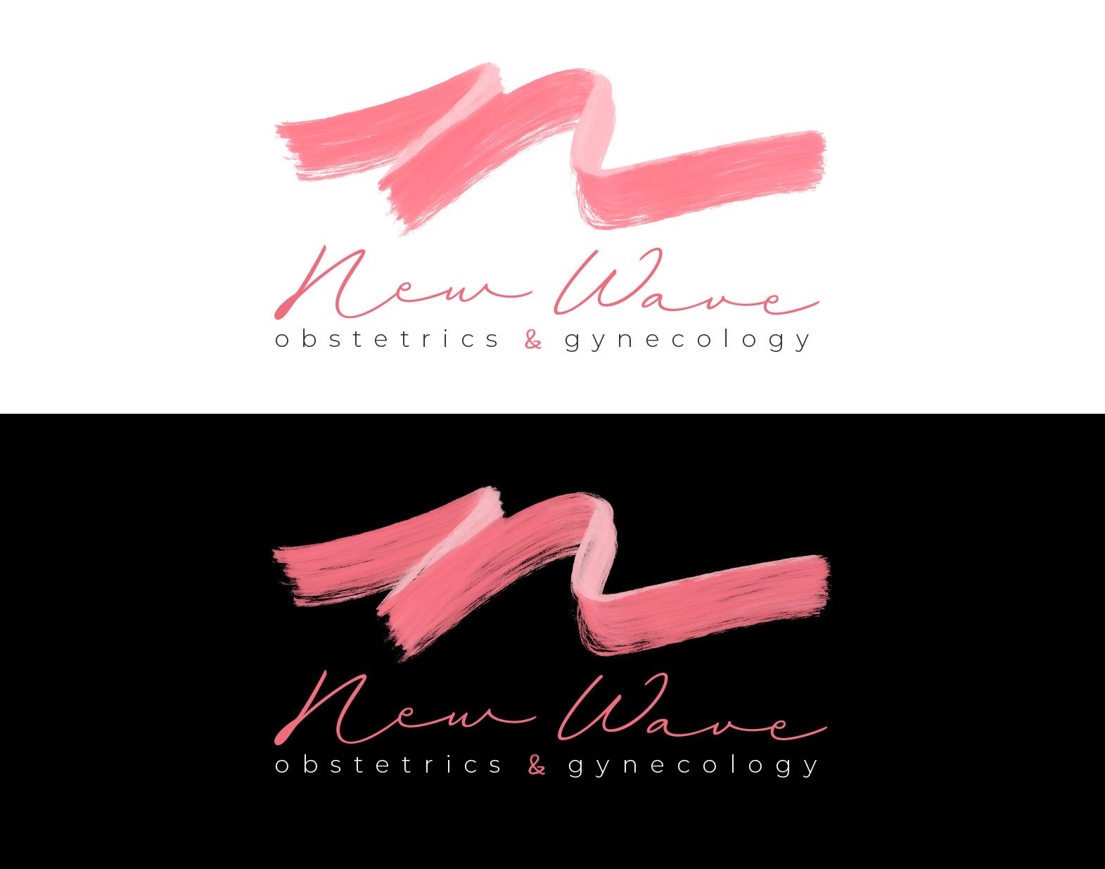 A logo for a company called new wave obstetrics and gynecology