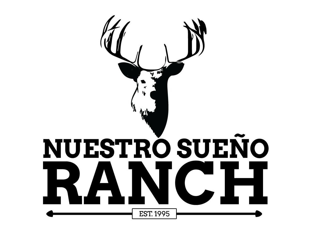 A black and white logo for nuestro sueno ranch