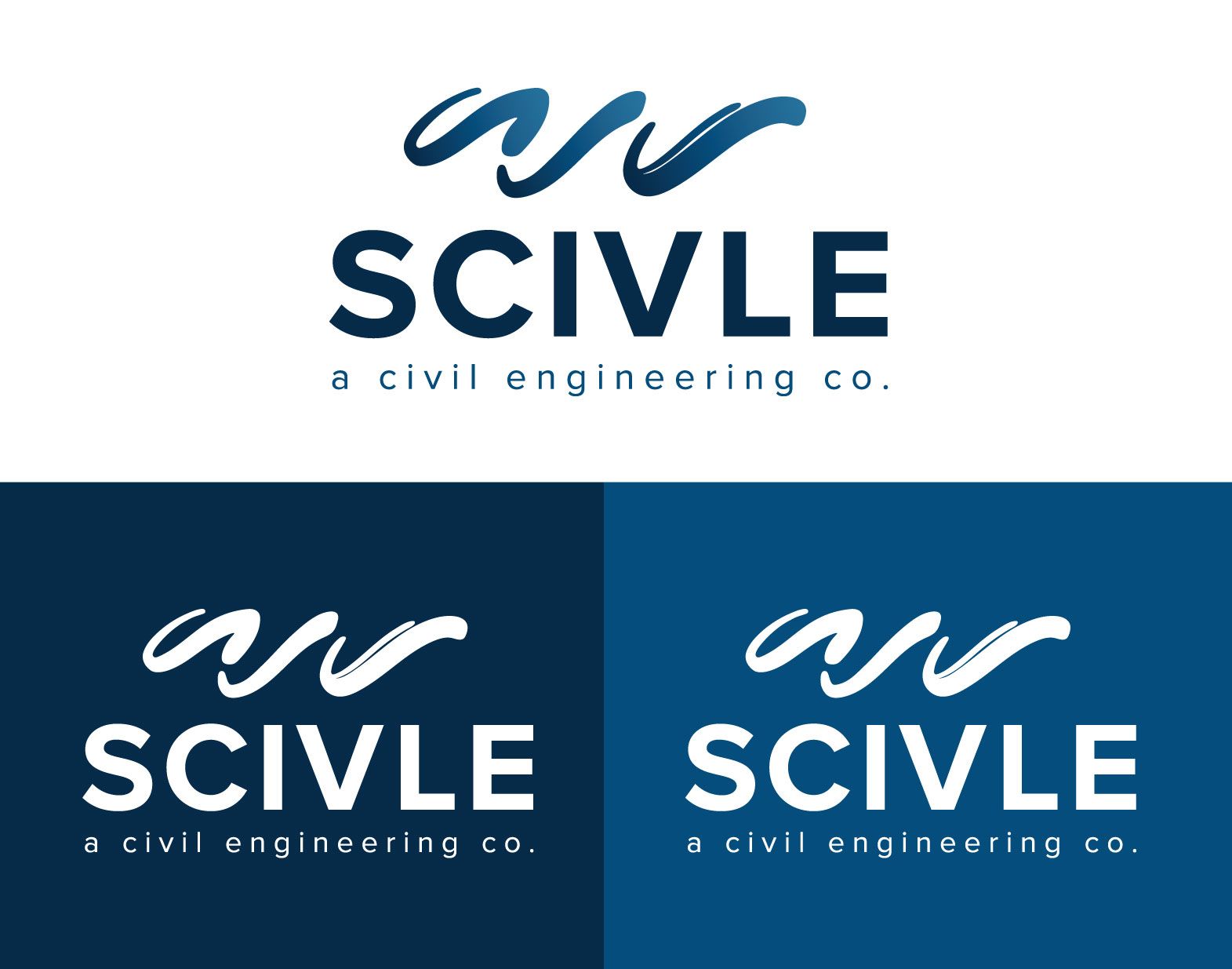 A logo for scivle a civil engineering company