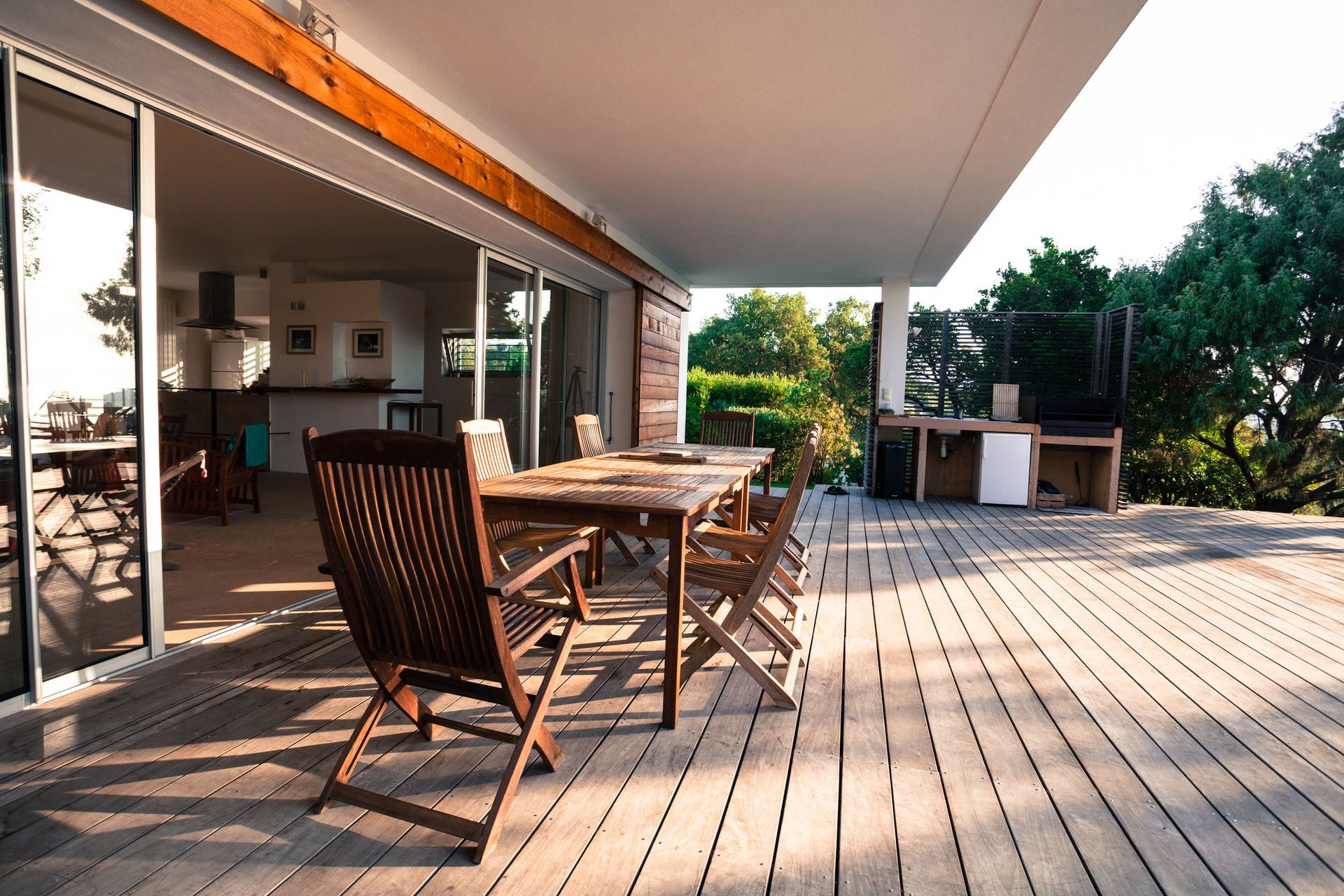 backyard deck