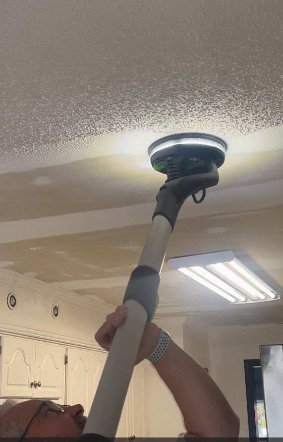 Popcorn ceiling removal by Galaxy Edge Painting in Madison County