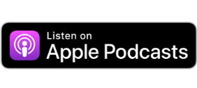 A button that says listen on apple podcasts on a white background.