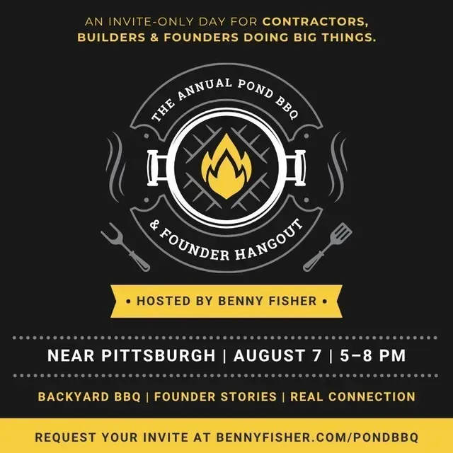 annual benny fisher BBQ invite