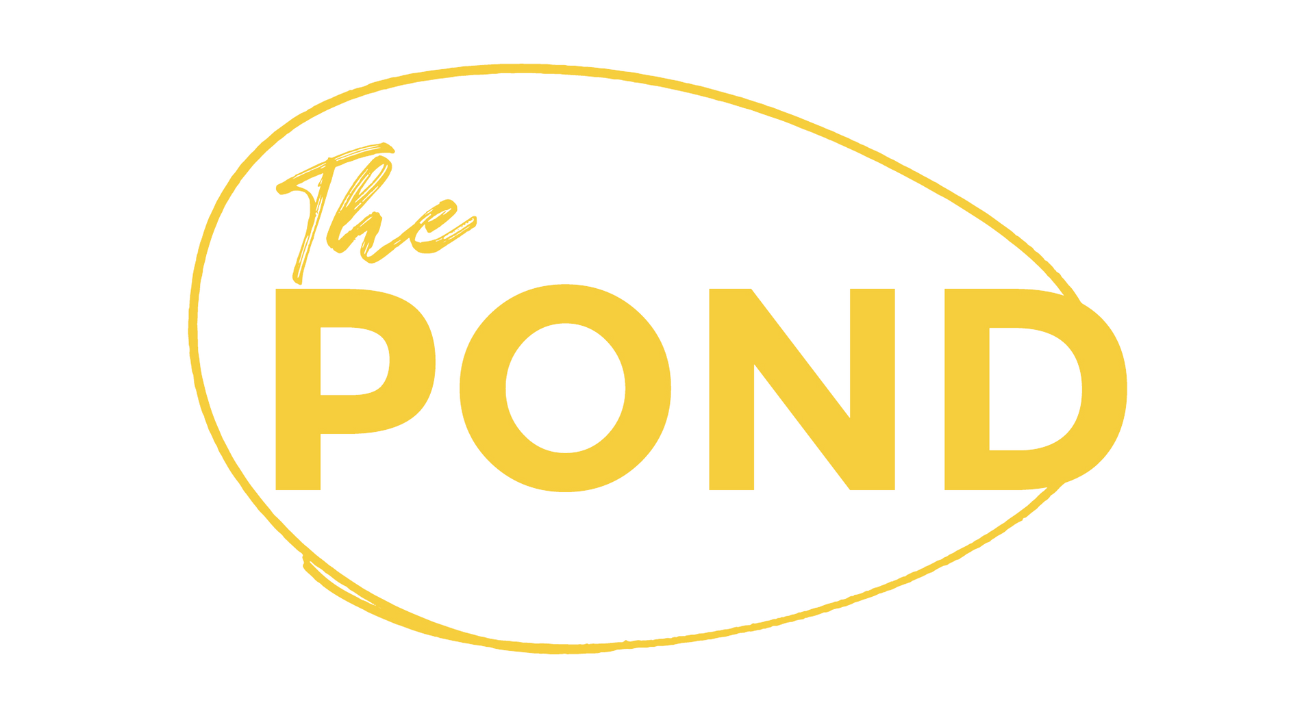 The logo for the pond is a yellow egg on a white background.