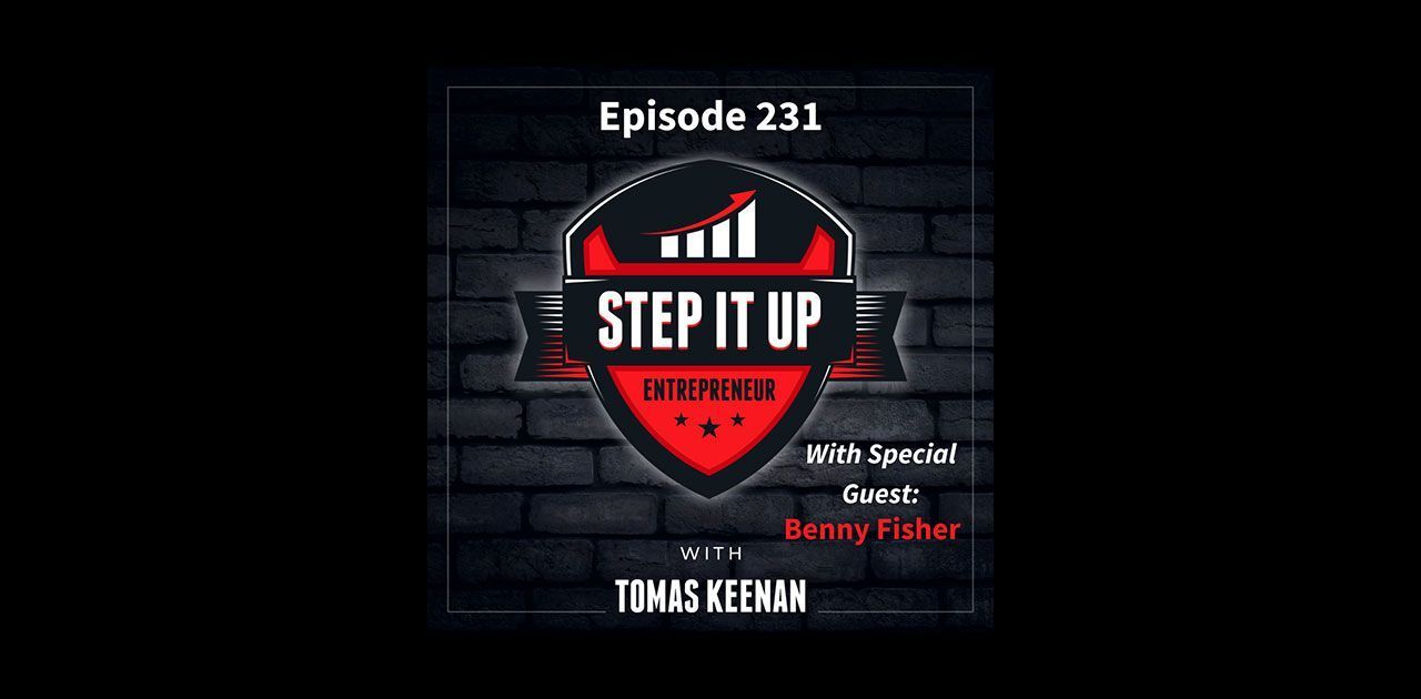 A poster for a podcast called step it up