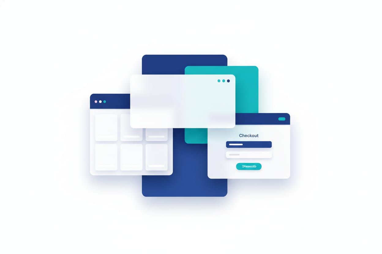 popup windows of checkouts and orders