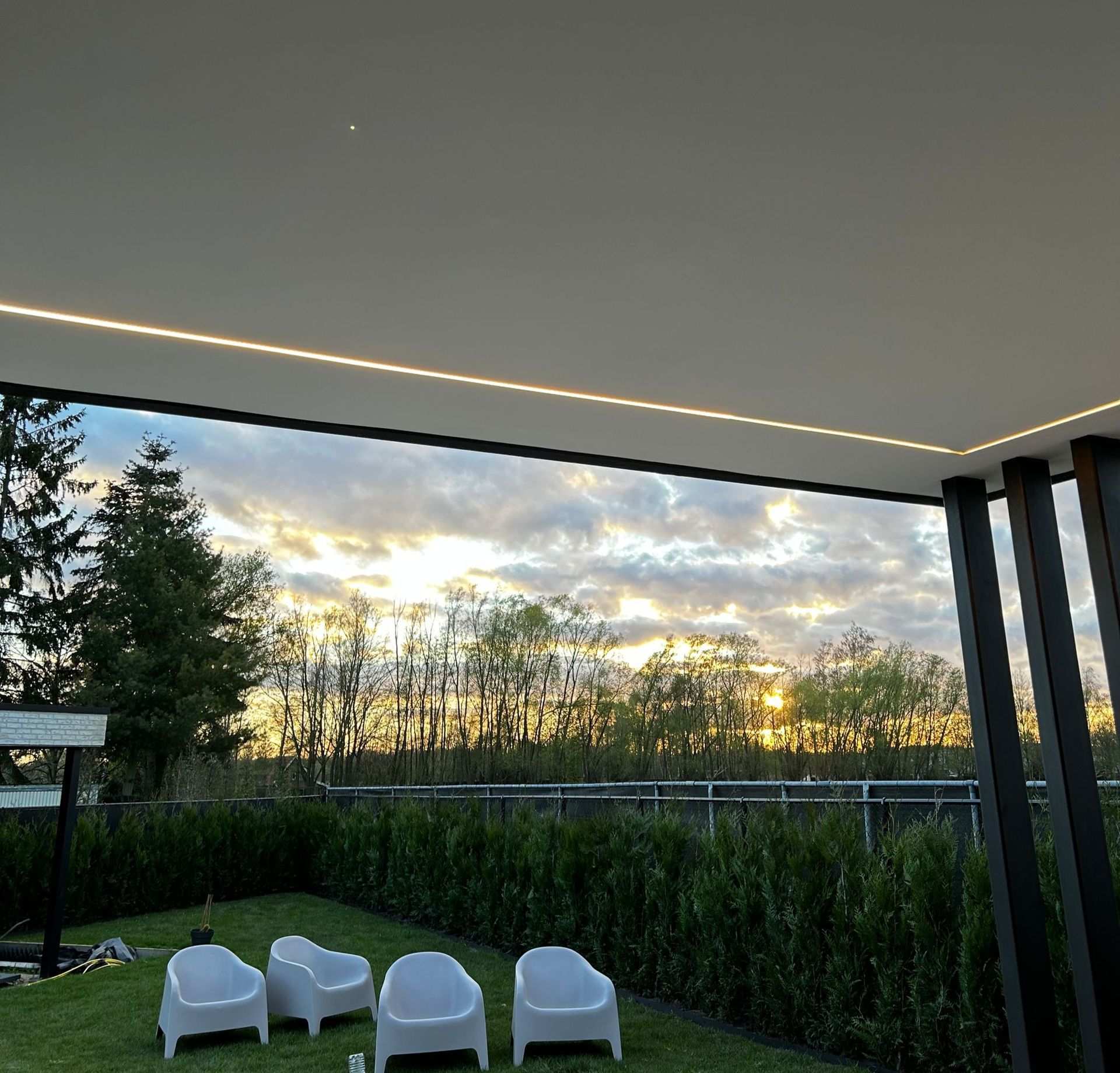 ledstrip aan terras
