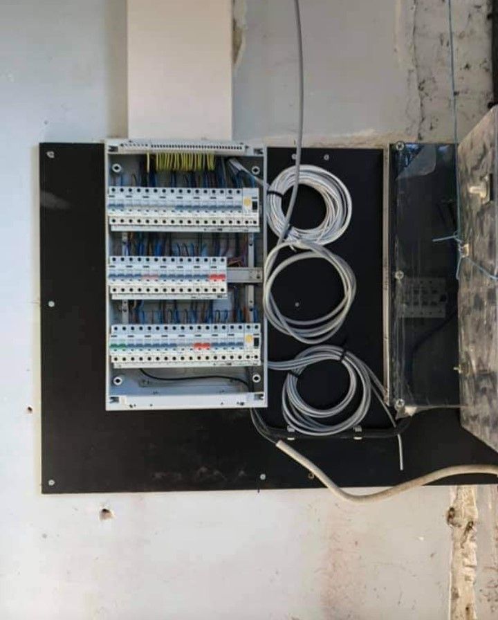 foto van afgewerkte elektriciteitskast