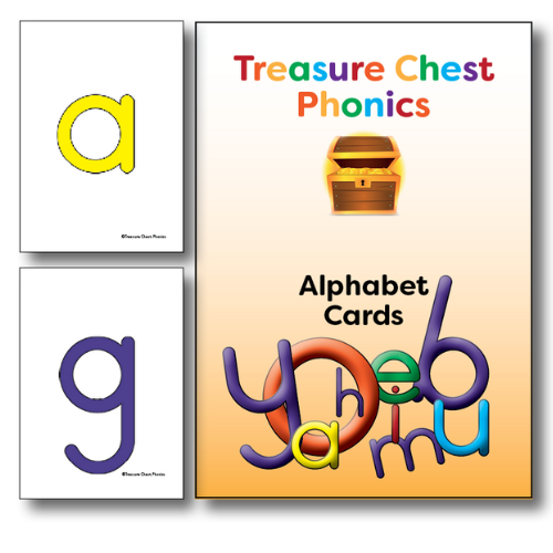 Alphabet flashcards with 