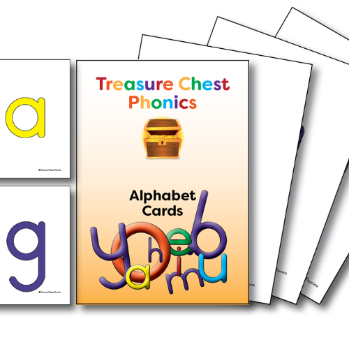 Alphabet flashcards with 