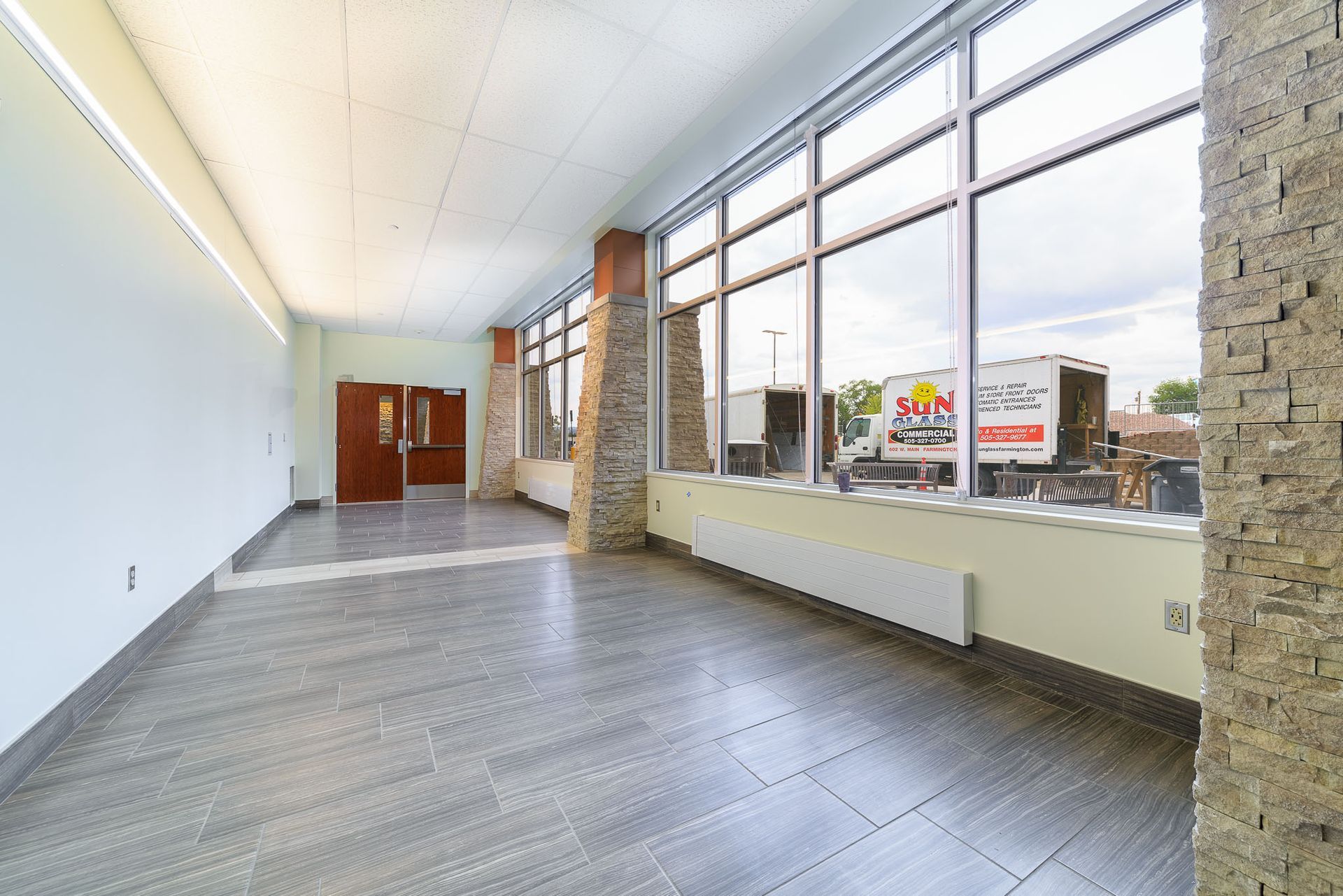 Custom glass services, and glass installations