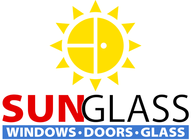 A logo for sunglass windows doors and glass