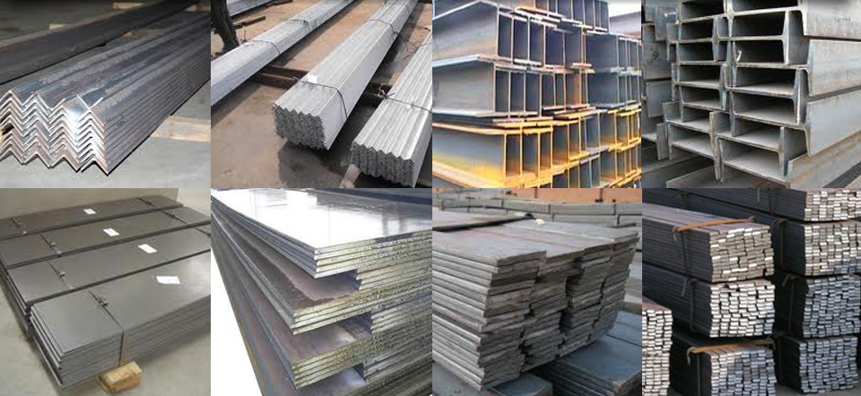 A collage of pictures of different types of steel.