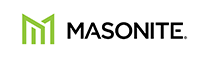 The logo for masonite is green and black and has a m on it.