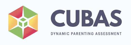 Logo with a colorful hexagonal shape and the text