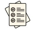 Checklist with three completed tasks.