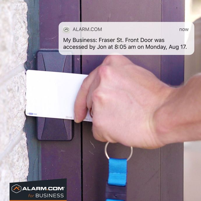 Automatic Door Pass with a Notification