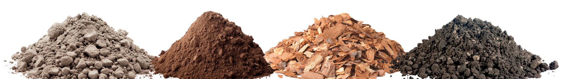 dirt, rock and soil piles