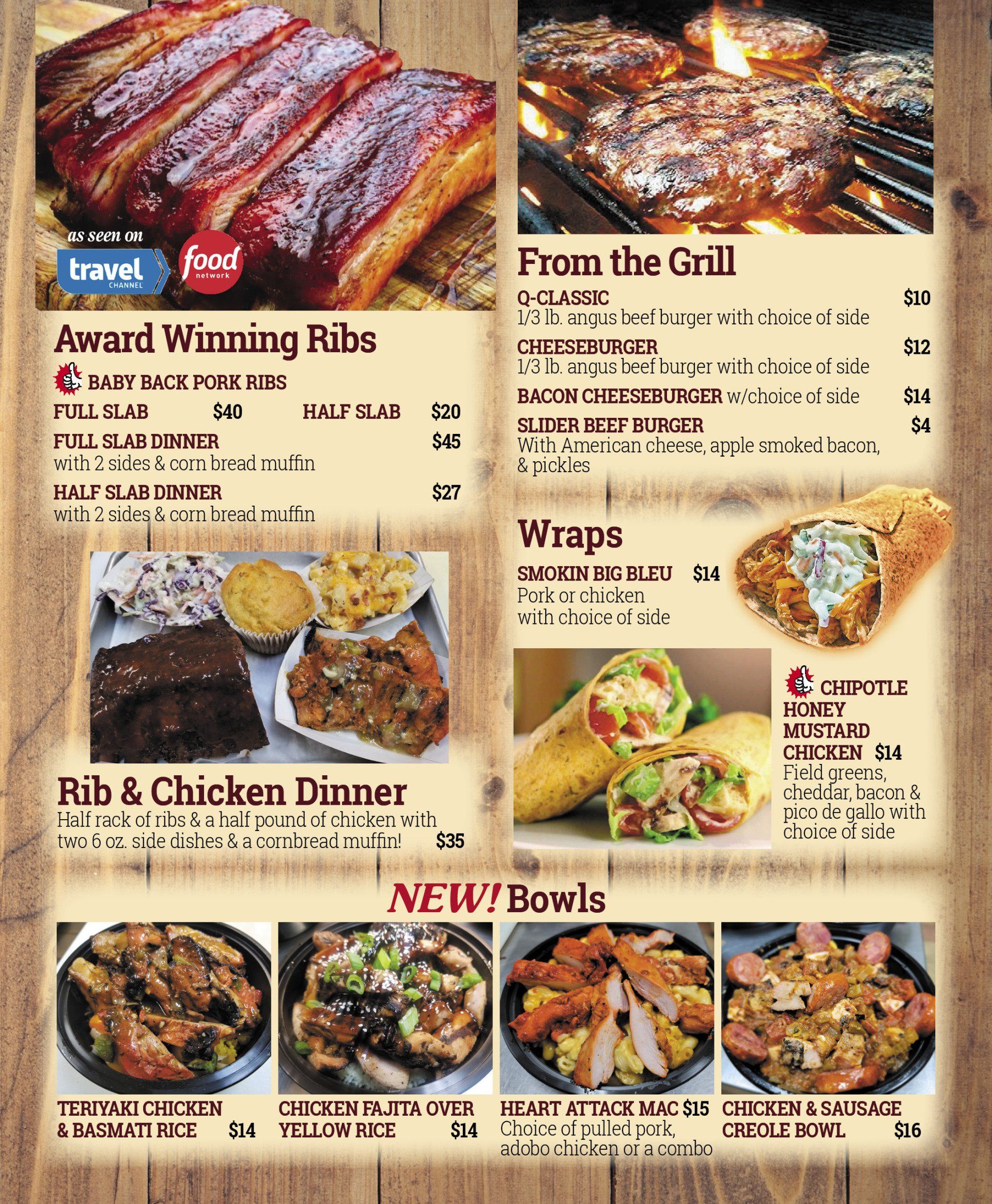 BBQ Menu for Hartford WI | The Barbecue Company Grill & Catering