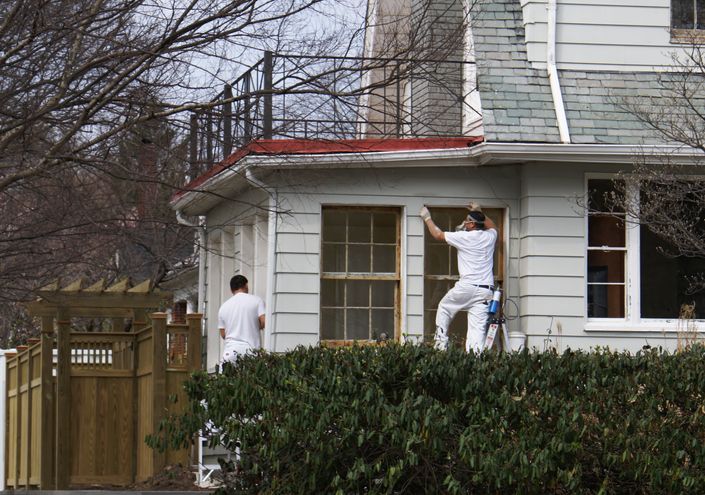 Painting the exterior of a house