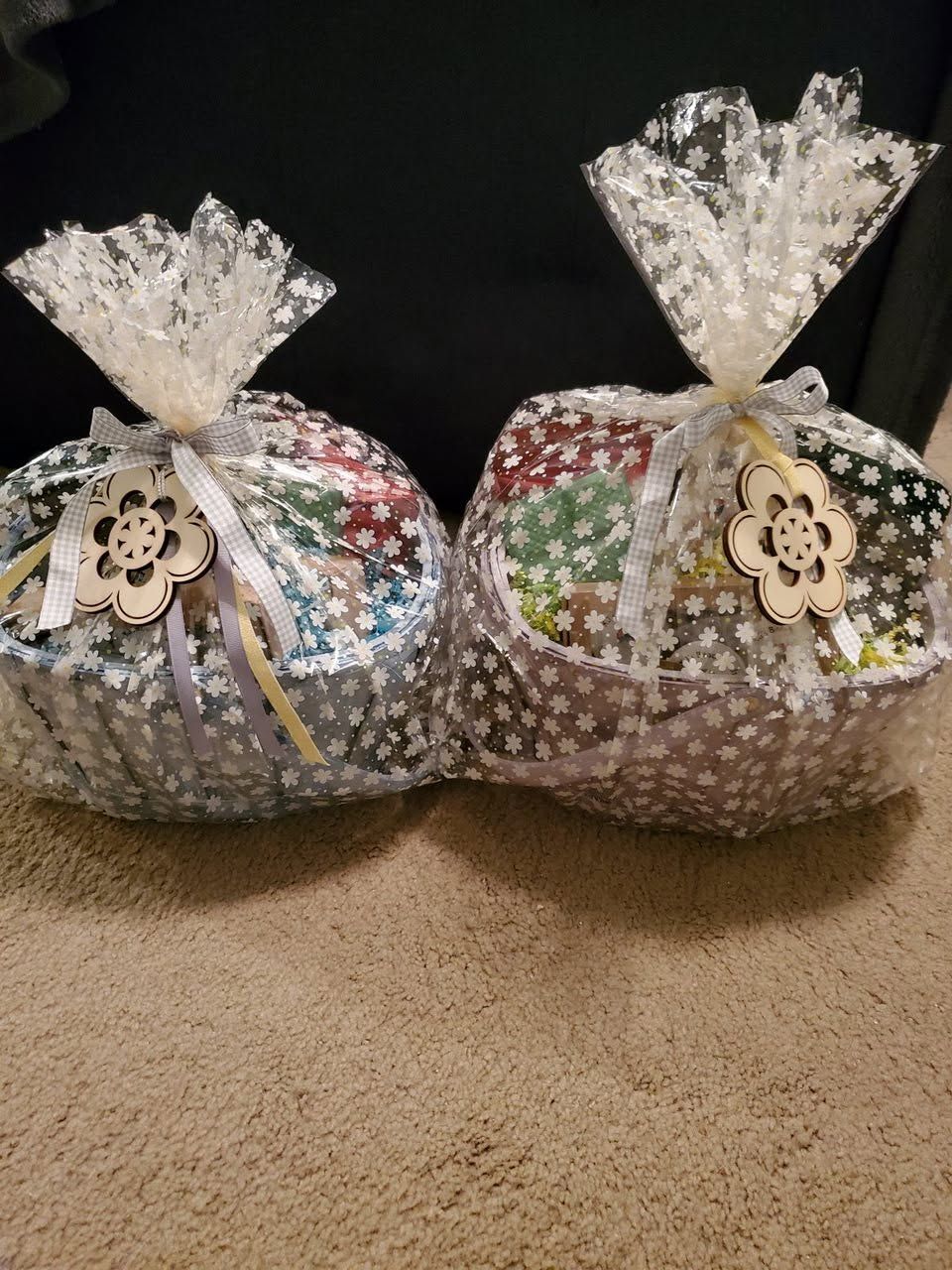 A table covered in a large pile of caramel popcorn