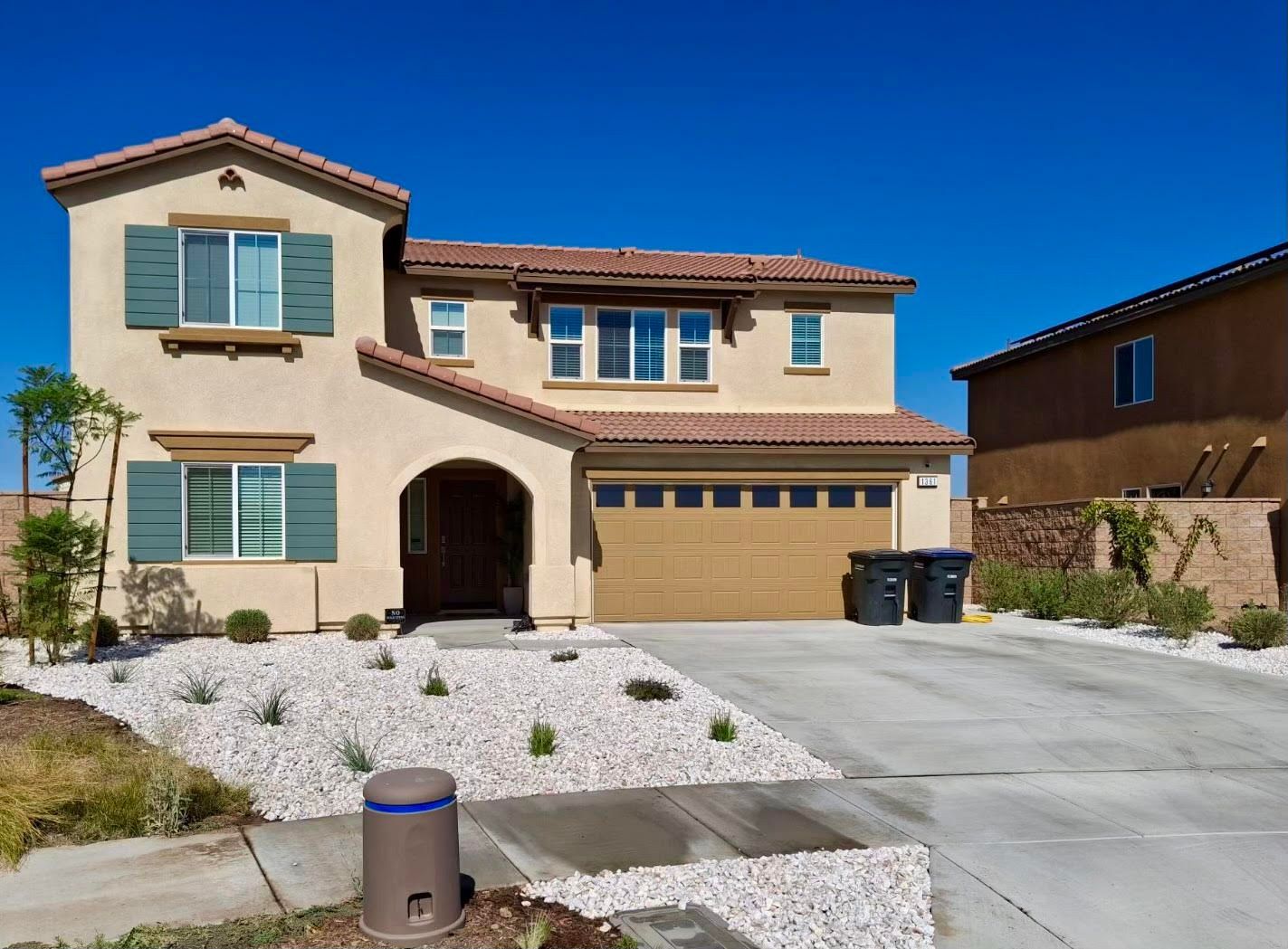 Front Yard Landscape Clean-Up & White Rock Installation in Winchester, CA
