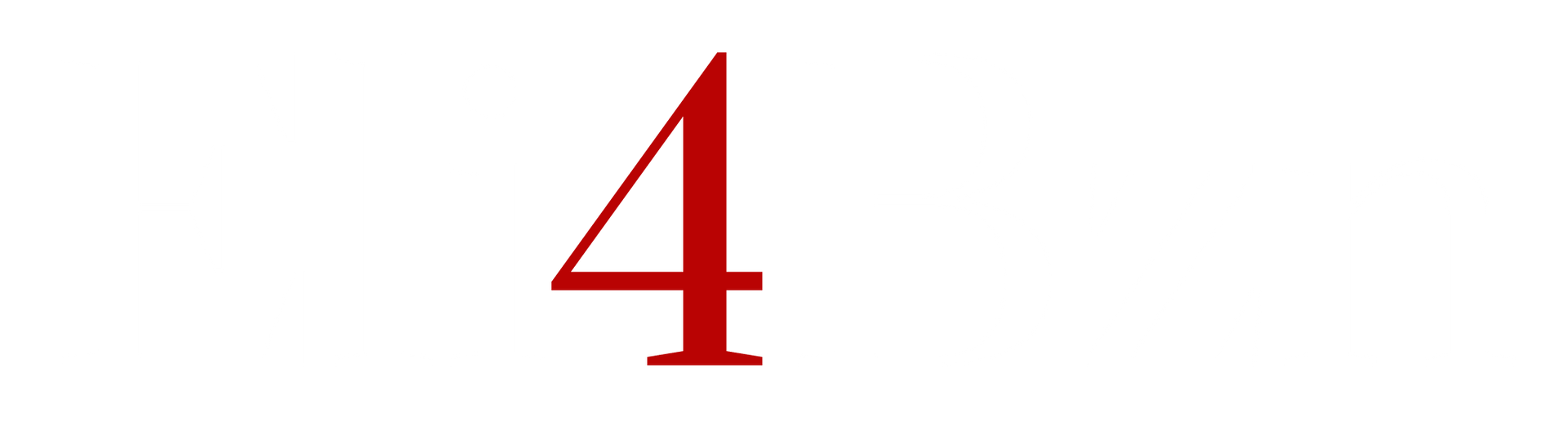 Red number 4 on white background.