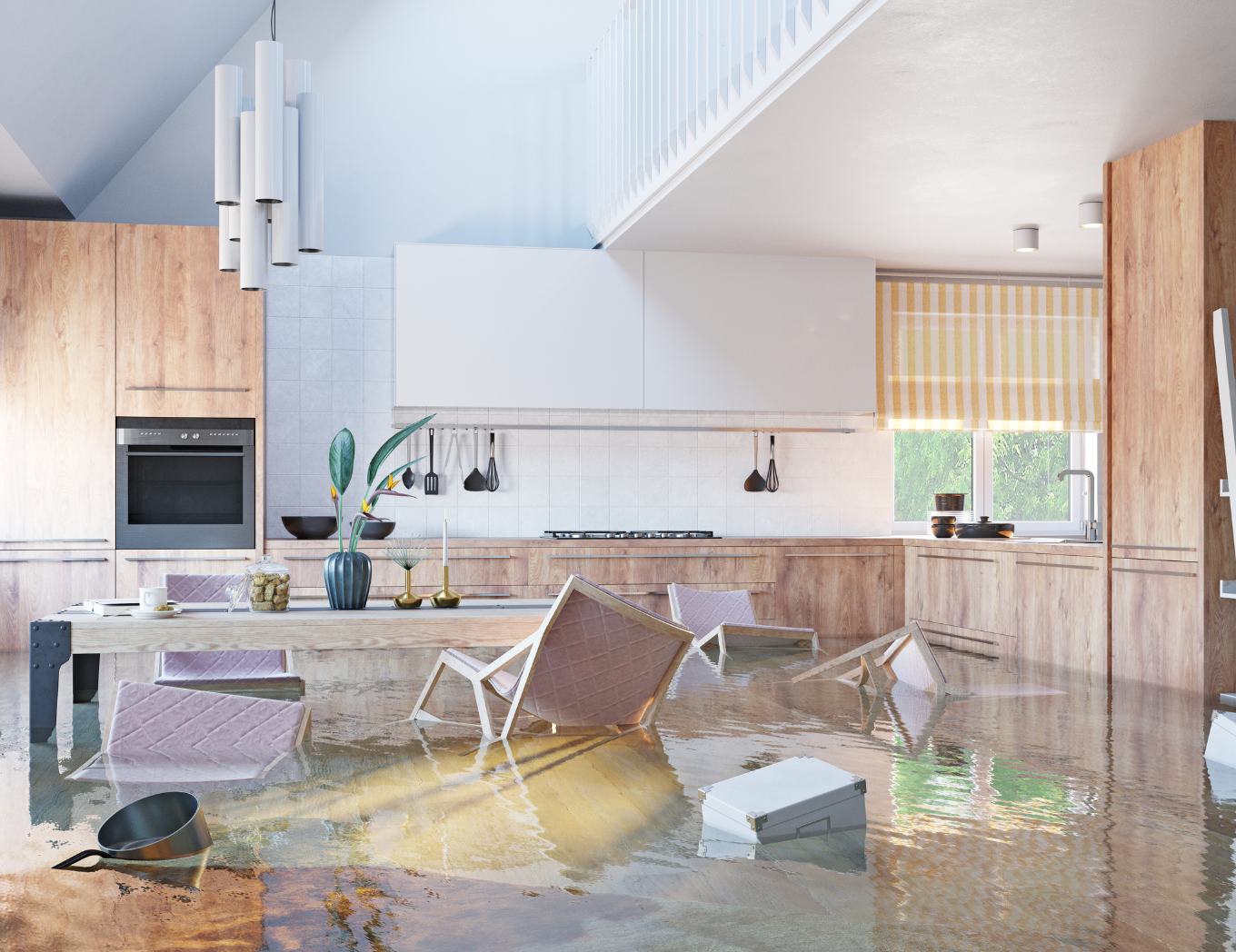 water damage to interiors