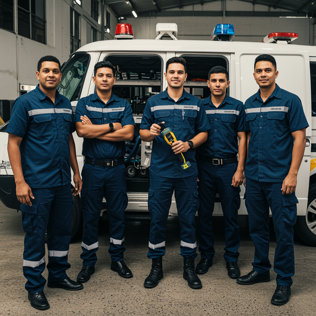 Dois homens parados um ao lado do outro com os braços cruzados