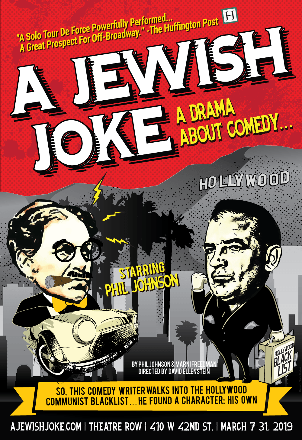Production artwork for A Jewish Joke