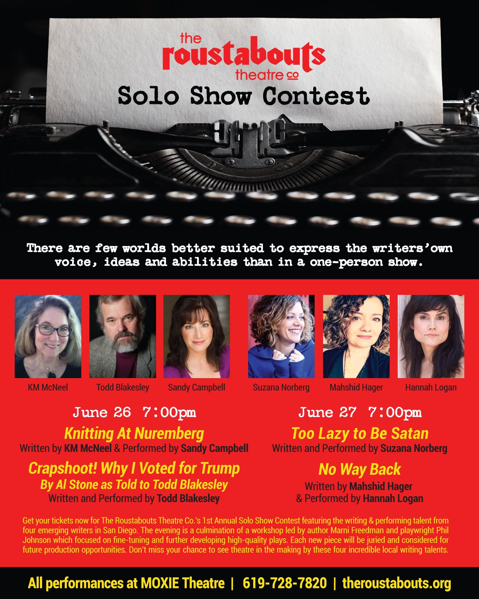 Production artwork for Solo Show Contest