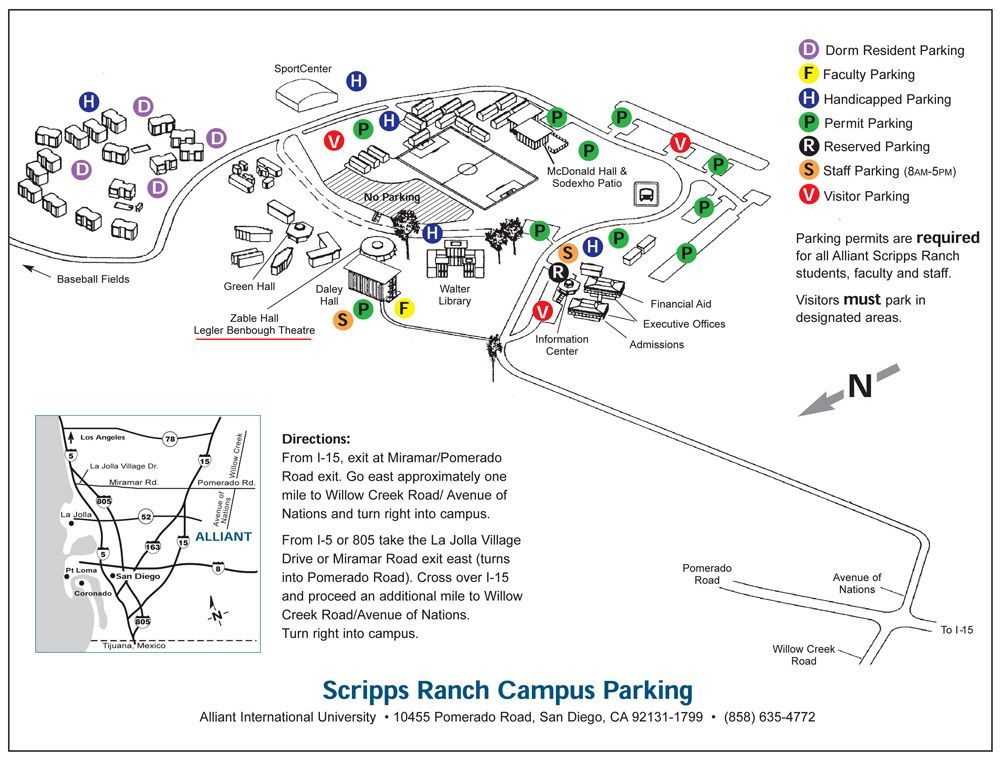 Map of Scripps Ranch Theatre Campus