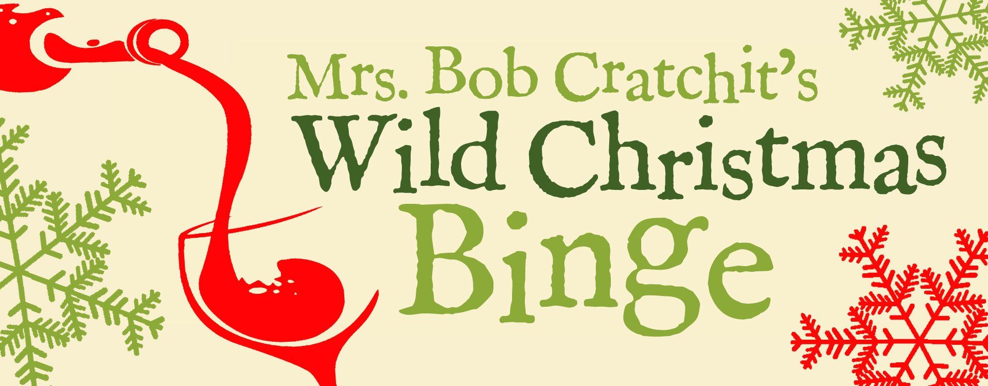 Title Treatment for Mrs. Bob Cratchit’s Wild Christmas Binge