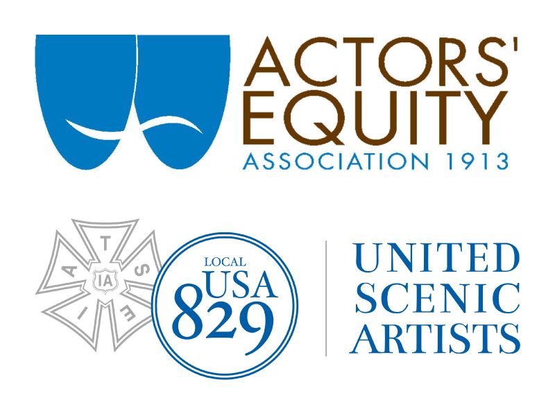 Actors ' Equity Association and United Scenic Artists logos